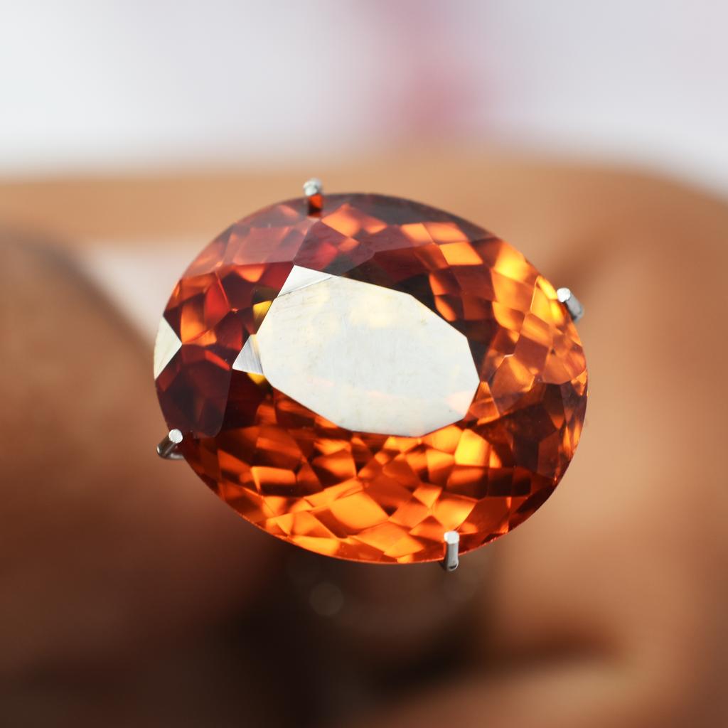 Natural Orange Sapphire Loose Gemstone Oval 8.15 Ct Gift for Her September Birthday Birthstone