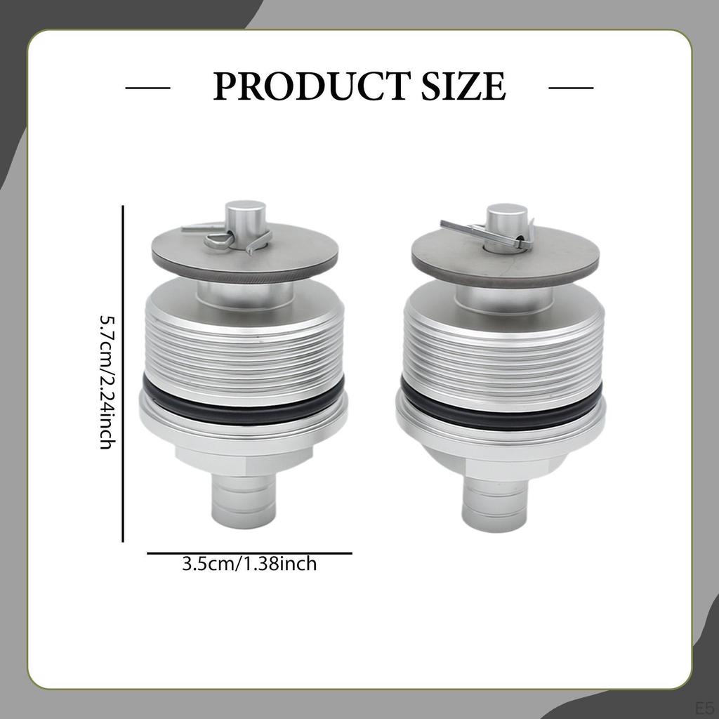 2 Pieces Front Shock Absorber Screws Impact Resistant Metal Motorcycle Directly Replace for 250