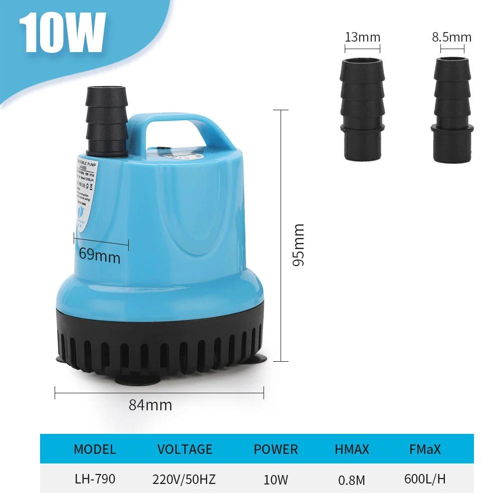 

10/18/25/45/60/85/105W Submersible Water Pump Aquarium Circulating pump Filter bottom suction Fish tank Water pump