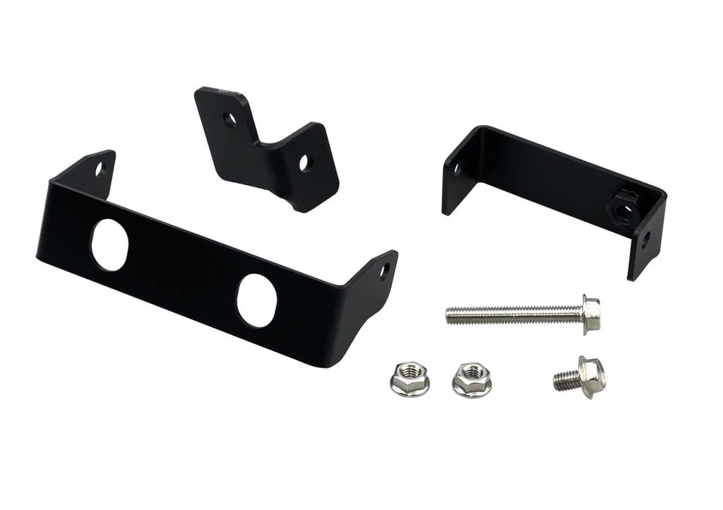 Kijima Honda 208-3102 Motorcycle Emblem Stay Set for Honda Emblem DAX125 ('22-) Steel Black Finish