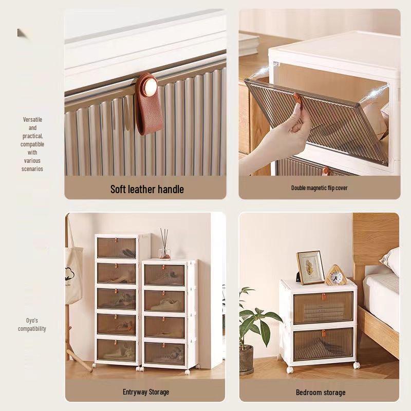 Foldable Drawer and Shoe Storage Cabinet Organizer