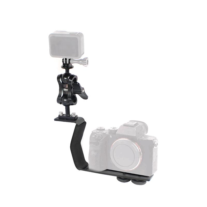 Aluminum Alloy Diving Bracket Z Type Single Handle With Base Adapter for Gopro Underwater Camera Photo Housing FlashLight