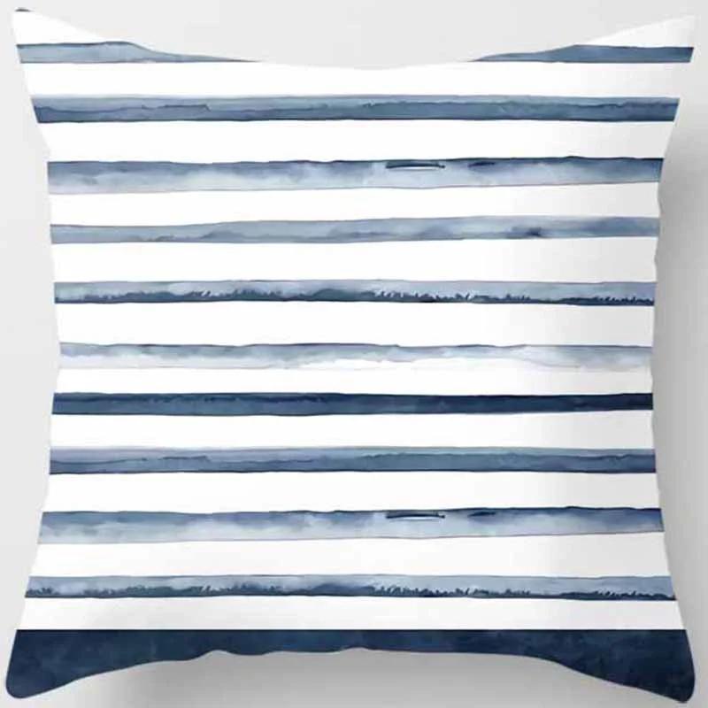 Heimdeko Blaue Muster: Abstrakte & Natur Designs Muster Kissenbezug Geeignet für Sofa Schlafzimmer Auto Kissenbezug
