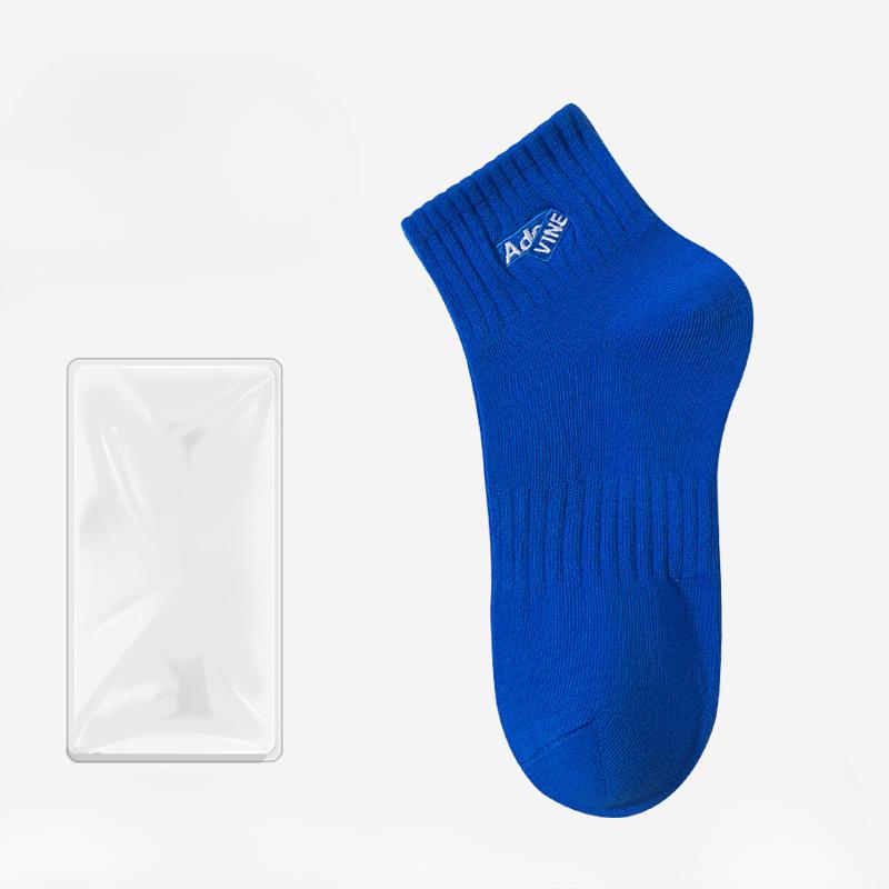

Men s Spring and Summer Embroidery Fashion with Letters Breathable Anti Pilling Movement In The Tube Cotton Socks 1 pair