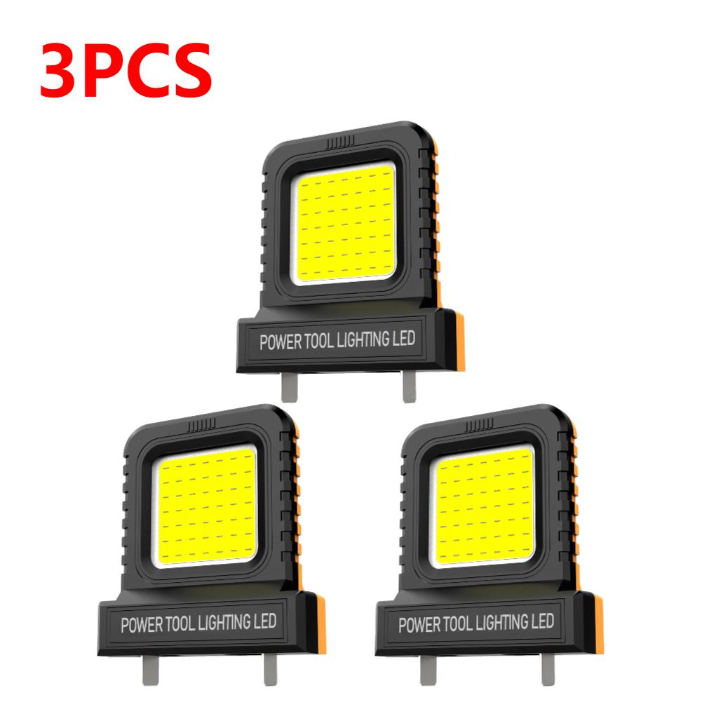 1-5Pcs 14W LED Camping Lantern Mini Pocket Work Light Inspection Power Tool LED Work Light For 20V-21V Lithium Batteries