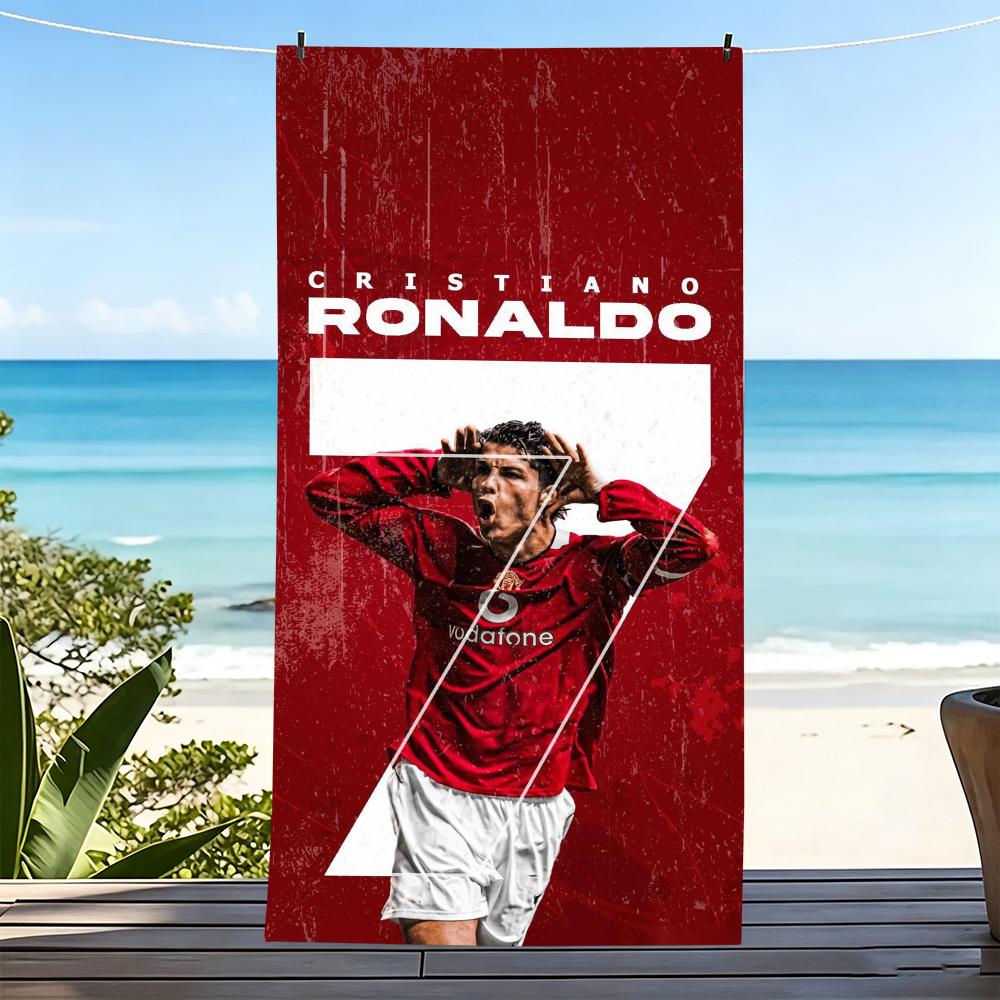 Towel Microfiber beach towel, quick-dry, sand-free, ultra-fine fiber, super soft. C-Cristiano RonaldoS