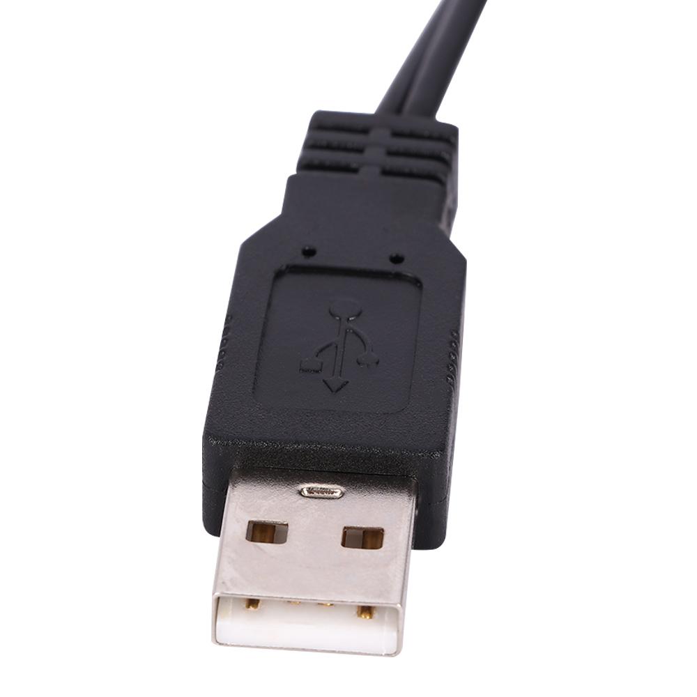 Black 2 RCA USB To RCA Cable Lead for PC TV Conversion Line Audio Video Adapter AV Cable