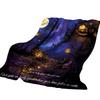 Halloween Flannel Throw Blanket for Couch, Sofa, Bed, Cozy Fall Home Decor