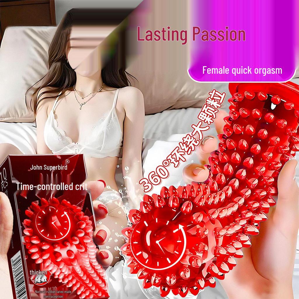 Q Point Ultra-Thin Stimulating Condoms with Clitoral Wolf Tooth Texture - Long-Lasting Safety for Couples.
