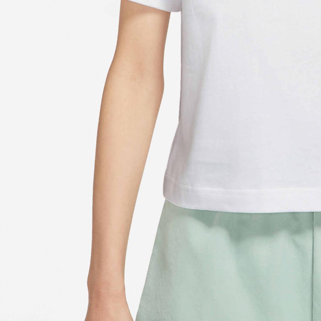 Nike Round Neck Pocket Sports Casual Short Sleeve T-Shirt Women Tops White DN4852-100