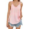 Damen V-Ausschnitt Ärmellos Locker Geschnitten Camisole Top Lässiges Einfarbiges Tanktop