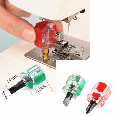 2 teile/satz Mini Nadel Platte Schraubendreher Set Nähen Werkzeug für Nähmaschine