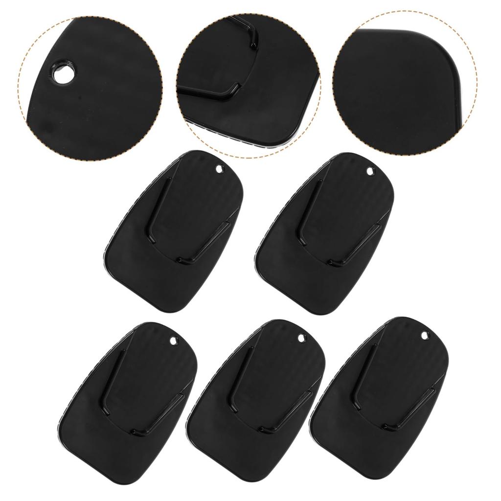 VINTORKY 5pcs Motorcycle Side Stand Pad Kickstand Cushion Corrosion Resistant Easy Install Motorcycle Stand