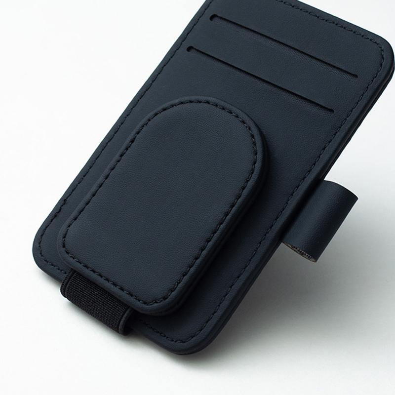 Clip Card Ticket Holder Stand Fastener Pen Case Car Accessories Car Sun Visor Glasses Holder Multifunction Car Sunglasses