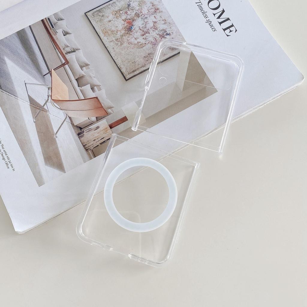 Magnetic Clear Case for Samsung Galaxy Z Flip Fold