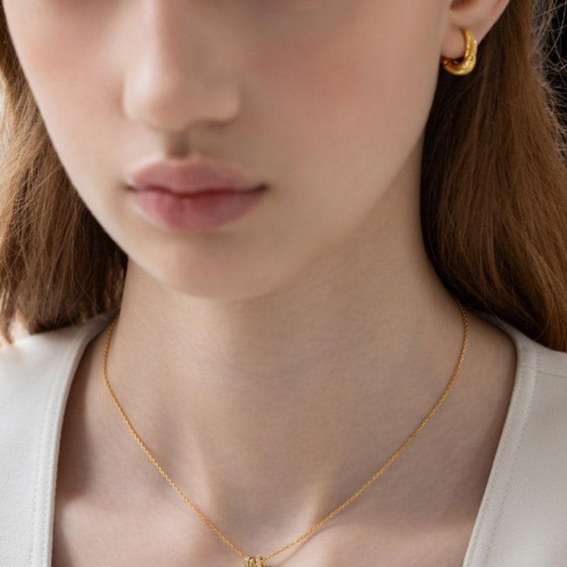 TATIANA (925 Silver) Gleam Rings Necklace NZ2462