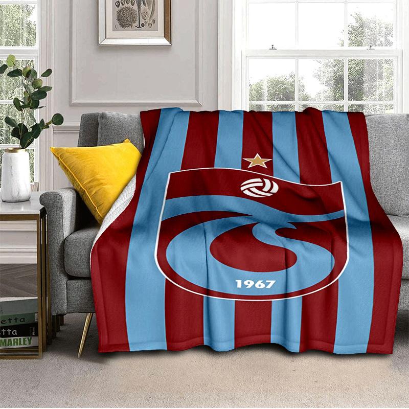 Coperta con Stemma Trabzonspor Adatta per Divani, Letti, Uffici e Campeggio - Regalo Perfetto per Halloween Natale