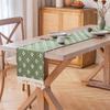 1pc Boho Table Runner for Home Decor Macrame Cream Yellow Farmhouse Table Runner with Tassels for Bohemian Dining Bedroom Decor