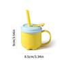 200 ml vannflaske for barn vann sippy kopp med silikon sugerør Lekkasikker plast vannflasker Kreativ tegneserie vannkopp