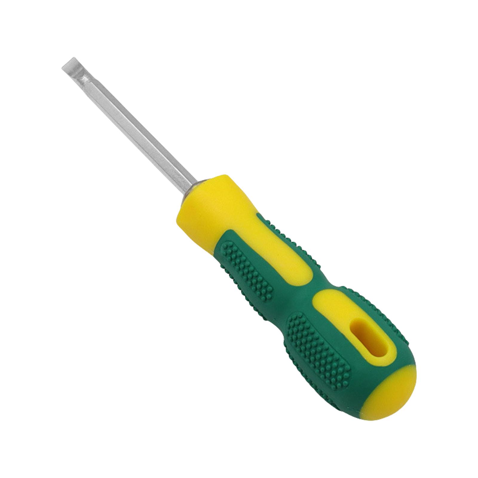 

Dual Function Non Slip Handle Screwdriver with Magnetic Tip for Efficient Home DIY and Professional Repair Use