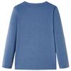 T-shirt enfants manches longues mélange bleu 92/104/116/128/140