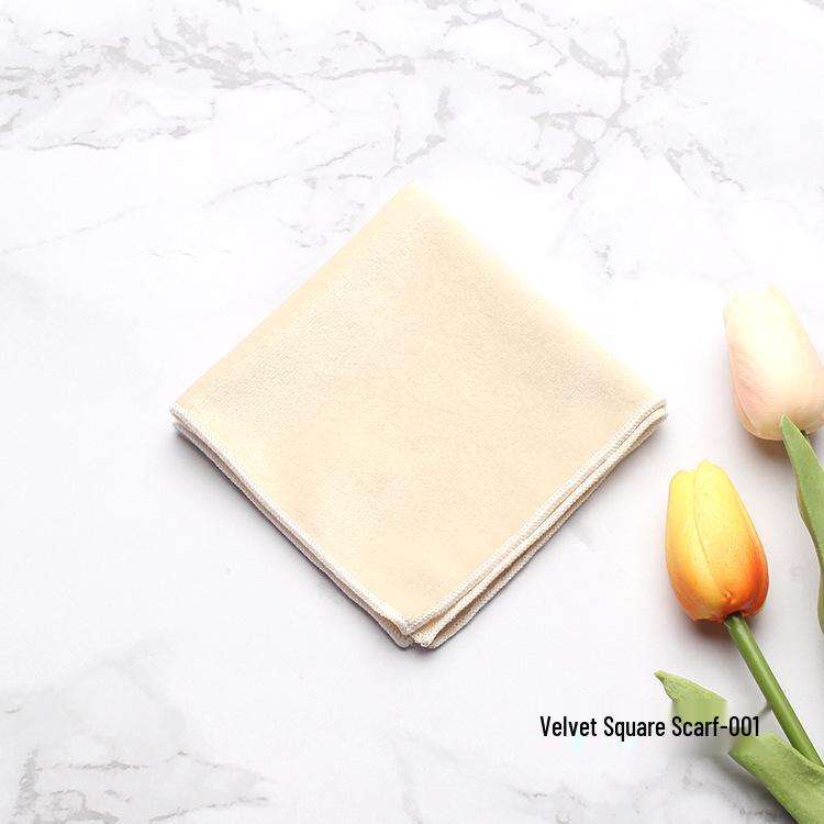 Velvet Pocket Square Scarf - Fashionable Men's Dress Accessory for Weddings and Parties