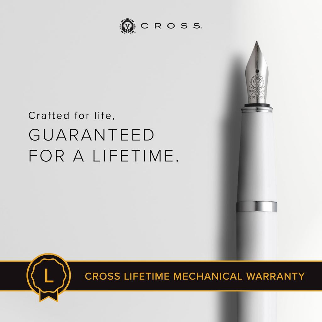 CROSS Bailey Light White Fountain Pen XF NAT0746-2XS