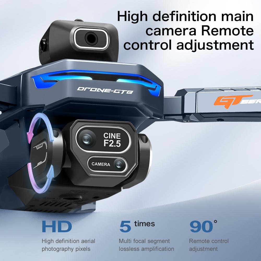 New GT8 Drone Professional 6K Camera Aerial FPV Brushless Motor Obstacle avoidance Screen Remote Control Folding Drone Toys