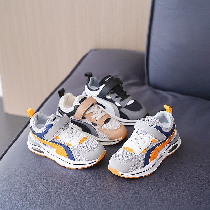 Boys' Mesh Breathable Sports Running Shoes - 2025 Autumn Collection for Ages 3-12