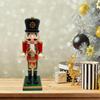 King Soldier Shape Figurine Wood Decorations for Office Unique Desktops Ornament