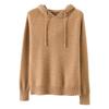 2026 Autumn/Winter Women's Hooded Knit Pullover Sweater: Loose-Fit Base Layer Top