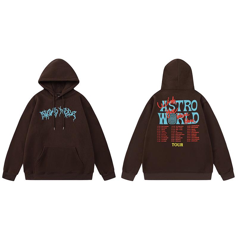 Travis Scott Inverted Hook Fleece Hoodie & Lässige Hose für Herren/Damen
