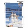 DIY 5D Diamond Painting Canvas Romantic Snowmen Full Drill Art Kit Easy Creative Craft for Beginners Home Decor Lovely Gift