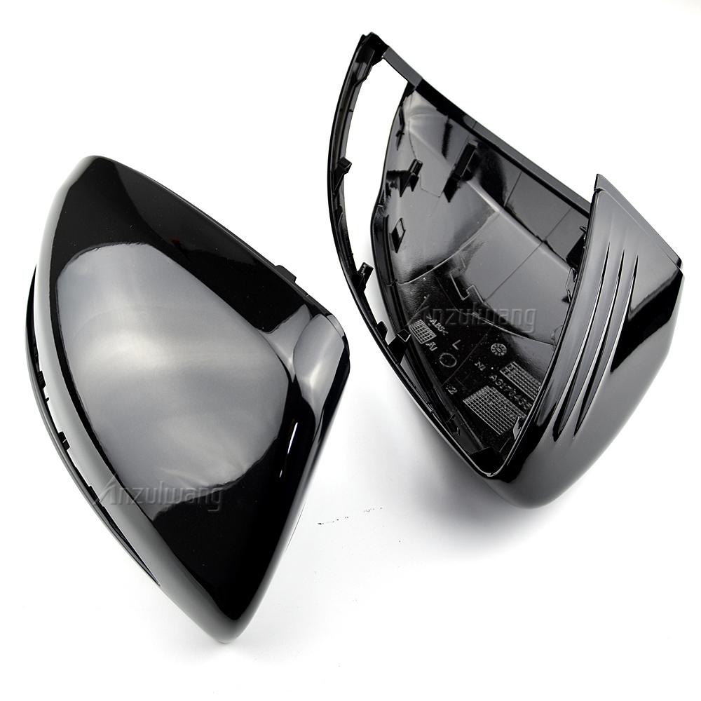 For Mercedes-Benz C S E GLC G Class AMG W205 X253 W222 W213 W238 Rearview Mirror Cover Bright Black Replacement 2014 - 