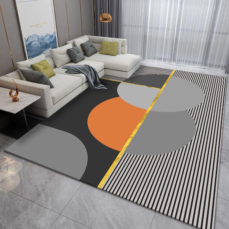 Light Luxury Printed Carpet for Home Living Room Coffee Table Bay Window Bedroom Japanese Style Carpet