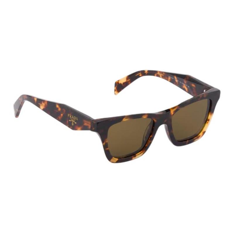 Prada Sunglasses Brand Logo Recycled Bioacetate Square Unisex Couple Style Honey Honey Tortoise Color 52 Basic Packaging-glasses Case + Packaging Box
