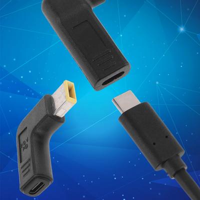 Adaptor Cablu Încărcare Computer Tip-C Femelă la Pătrat pentru DC Male Convertor Universal pentru Notebook Lap Thinkpad