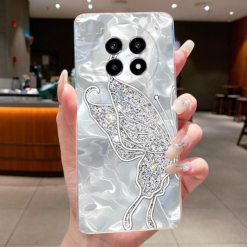 Cover For Realme 13 Pro+ 5G Casing Luxury Fashion Butterfly Flower Clear Soft TPU Silicon Phone Case For Realme 13 Pro Plus Case
