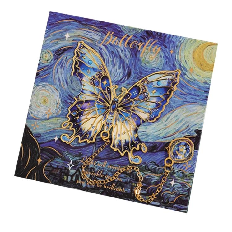 Butterfly Bookmarks Metal Bookmarks with Pendant Book Page Marker Appreciation Present for Teacher Book Lover