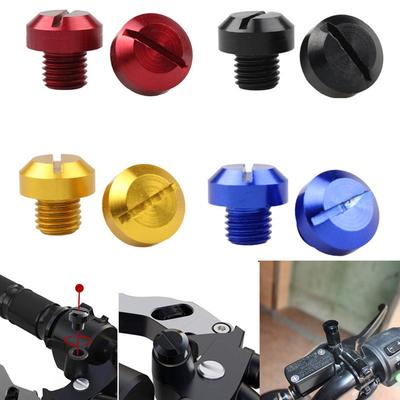 2 Pièces Anti-Rouille Moto Aluminium CNC M10 Bouchons de Trou de Rétroviseur Arrière Vis Support de Rétroviseur Accessoires Moto