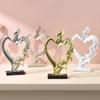 Nordic Light Luxury Couple Statue - Resin Ornament for Living Room or Bedroom Decor