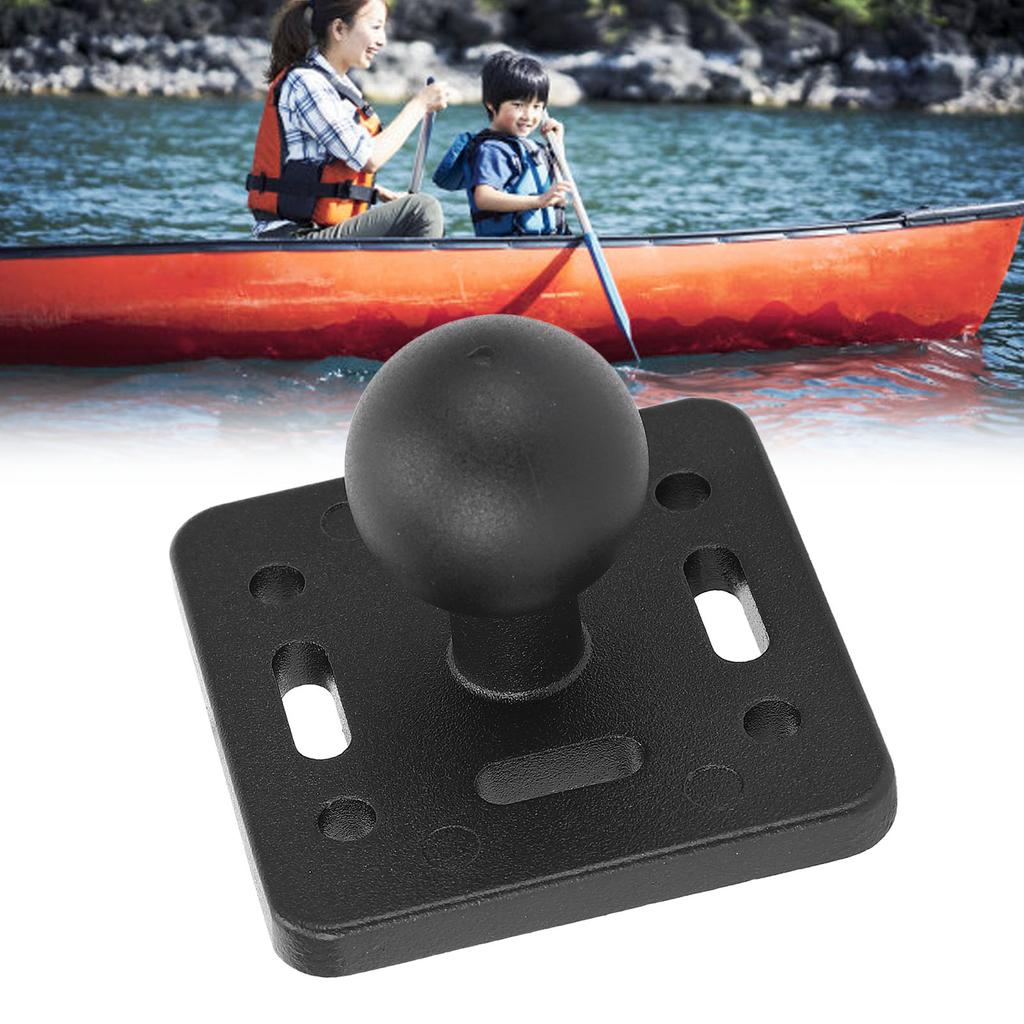 1 Zoll Kugelkopf-Halterungsbasis Universelle Aluminiumlegierung Kugelkopf-Halterungsplatte mit AMPS-Loch für BRCOVAN B Größe 1 Zoll Kugel Dual-Socket-Arm