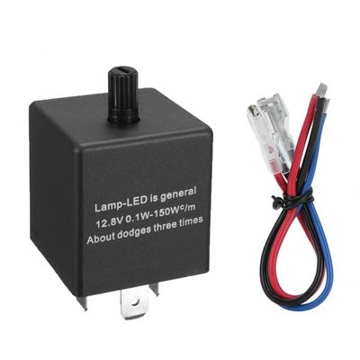 12V 24V 3-pinový nastaviteľný LED prerušovač relé Smerové svetlo Blinker pre Automobilový Motocykel Univerzálne Príslušenstvo