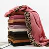 Malaysia Dubai Leopard Embellished Wrinkled Sarf for Women Veil Scarves