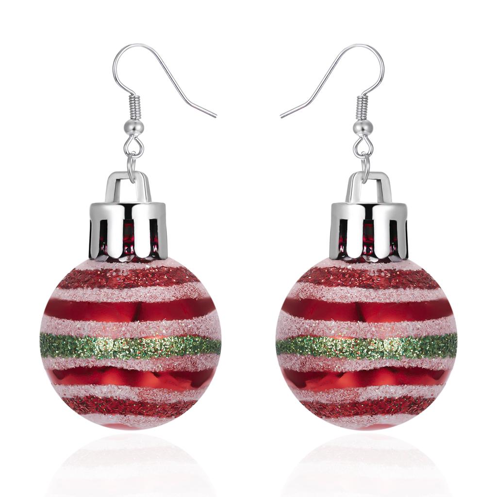 Weihnachtsstern Schneeflocke Kugelform Glühbirne Ohrringe Hängehaken Für Frauen Ohrhänger Drop Weihnachten Deko Party Schmuck Geschenk