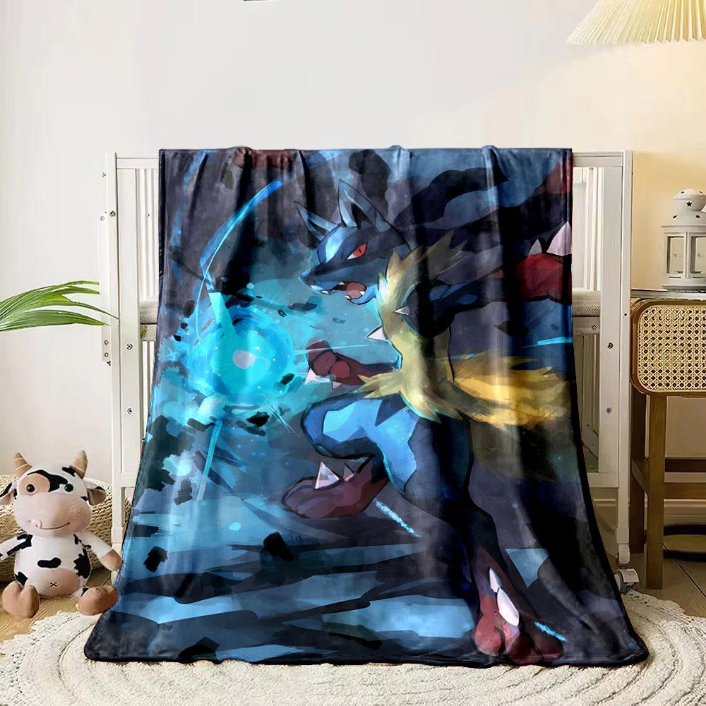 

A dynamic figure with glowing blue energy and sharp, spiked features. for all seasons blanket lunch break throw gift 80cm x 120cm