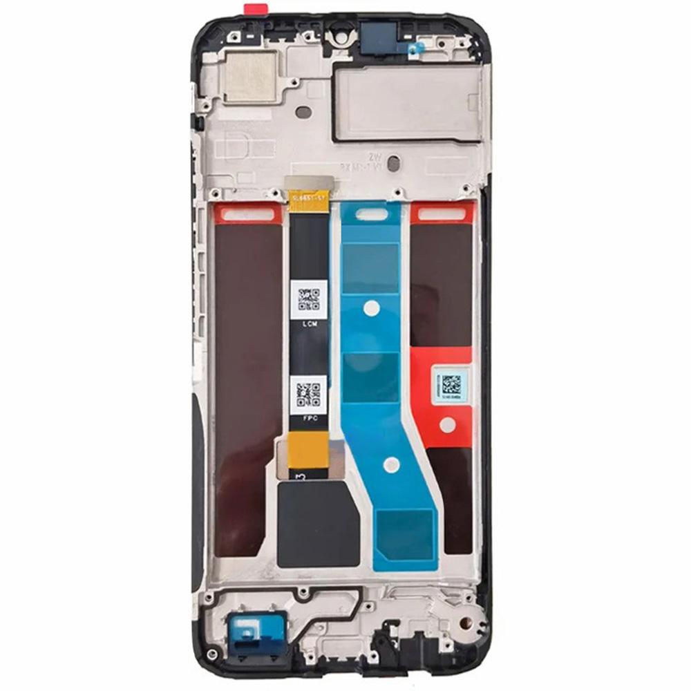 For Realme Note 50 4G Grade C LCD-skjerm og digitizer-enhet+ramme reservedel (Uten logo)