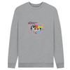 The Powerpuff Girls Unisex Adult Faded Heart Sweatshirt
