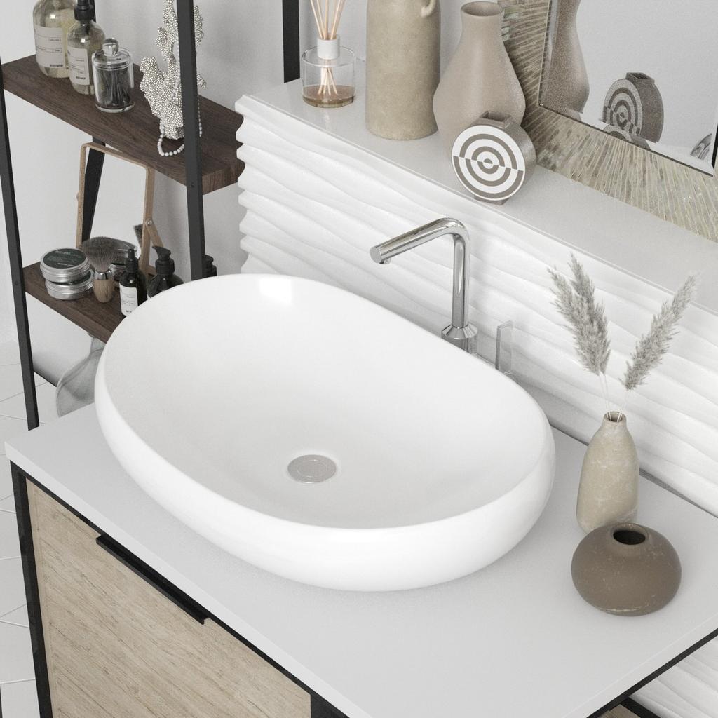Helmken 50263000 Countertop Washbasin (63 x 42) White