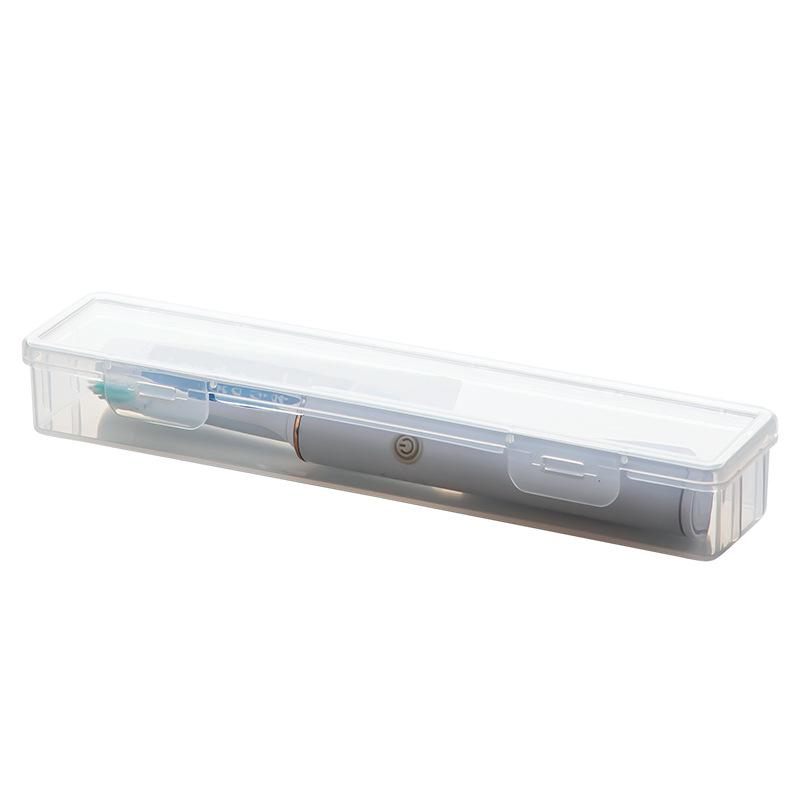 Compact Multifunctional Transparent Toothbrush and Toothpaste Travel Storage Box